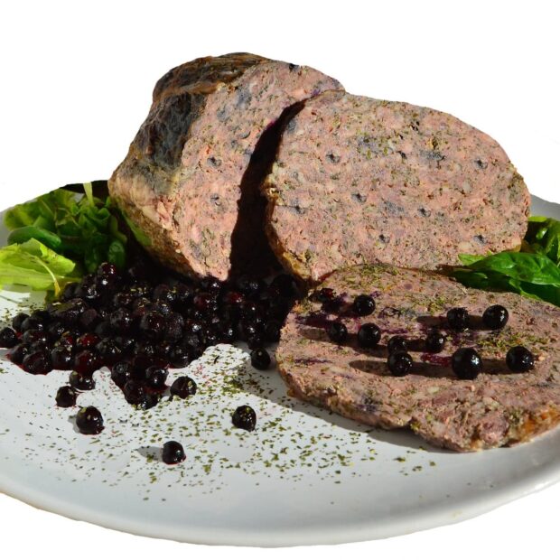 Terrine Ail des ours et Myrtilles Salaison du Champsaur Saint Laurent du Cros Hautes Alpes Charcuterie Artisanale en ligne