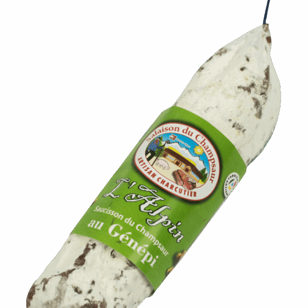 Saucisson au Génépi L'Alpin Salaison du Champsaur Saint Laurent du Cros Hautes Alpes Charcuterie Artisanale en ligne