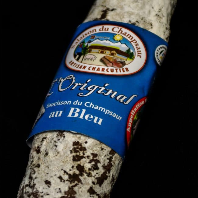Saucisson au bleu des Alpes L'original Salaison du Champsaur Saint Laurent du Cros Hautes Alpes Charcuterie Artisanale en ligne